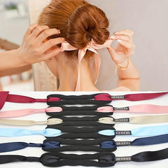 Bun Maker With Satin Ribbon Ponytail Holder DIY Hair Styler