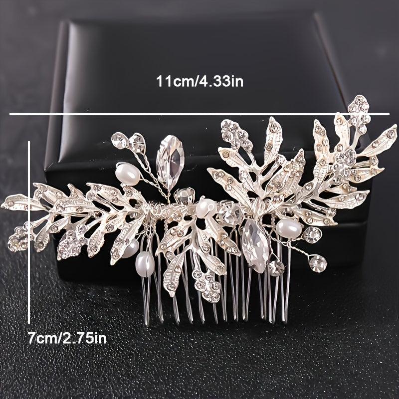 Bridal Vintage Headpiece Crystal Hair Comb