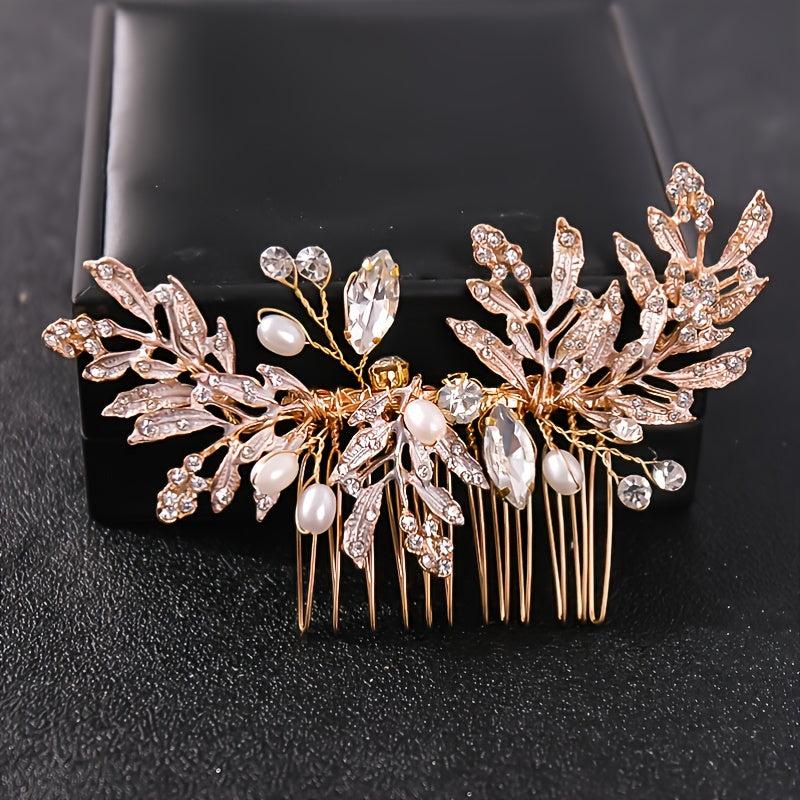 Bridal Vintage Headpiece Crystal Hair Comb