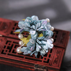 Ancient Style Floral Pearl Haircomb Wedding Hair Accessories
