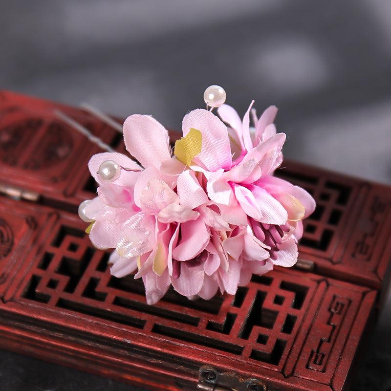Ancient Style Floral Pearl Haircomb Wedding Hair Accessories
