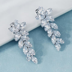Zircon Leaf Rhinestone Hairclip Party Favor Decorations Hair Accessories