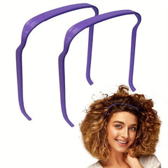 2pcs Skinny Headband Curly Hair Invisible Head Hoop Women Headdress