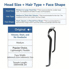 2pcs Skinny Headband Curly Hair Invisible Head Hoop Women Headdress