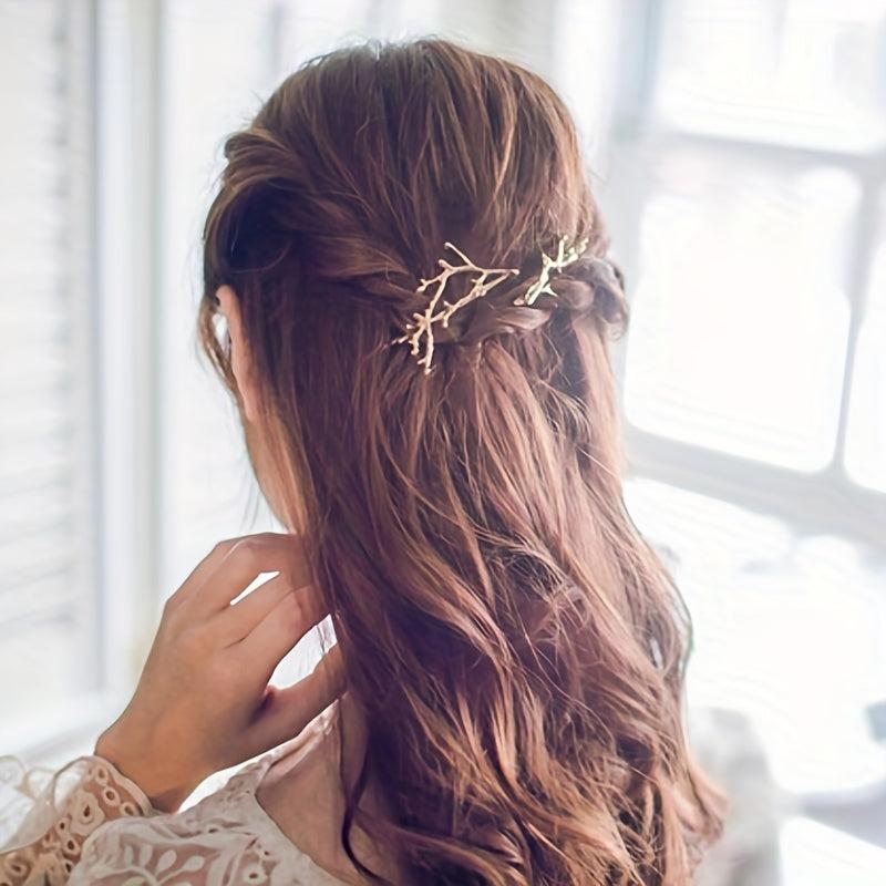 Elk Horn Branch Hair Clip Bobby Princess Style Hair Clip