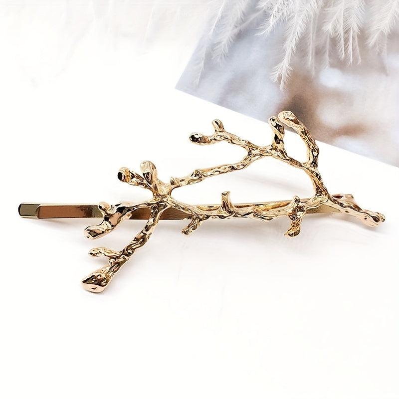 Elk Horn Branch Hair Clip Bobby Princess Style Hair Clip