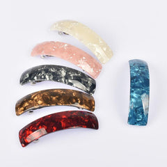 Water Pattern Acrylic Hair Clip Barrette Vintage Strong Hold Hairpin