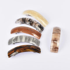 Water Pattern Acrylic Hair Clip Barrette Vintage Strong Hold Hairpin
