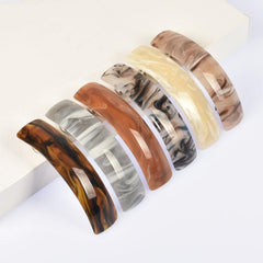 Water Pattern Acrylic Hair Clip Barrette Vintage Strong Hold Hairpin