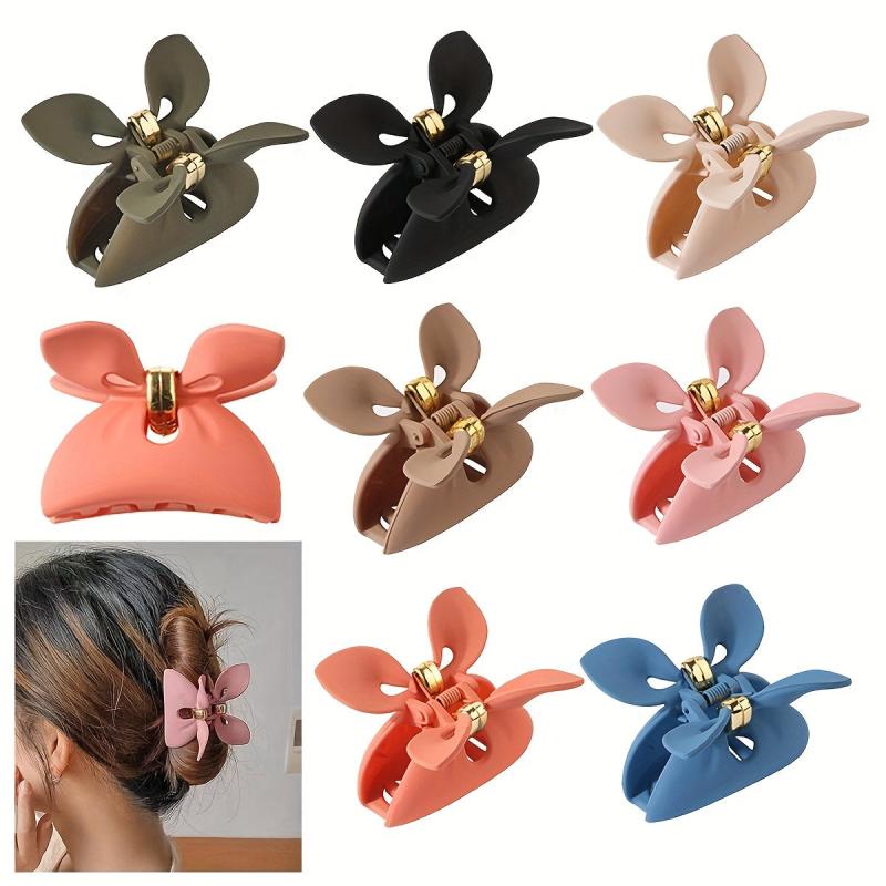 Matte Solid Hair Claw Clip Small Acrylic Non Slip Strong Hold Grip