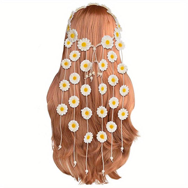 Boho Headband Hippie SunFlower Hairband for Women