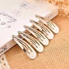 30pcs Metal Snap Hair Clips Non slip Hair Barrettes Hairpins
