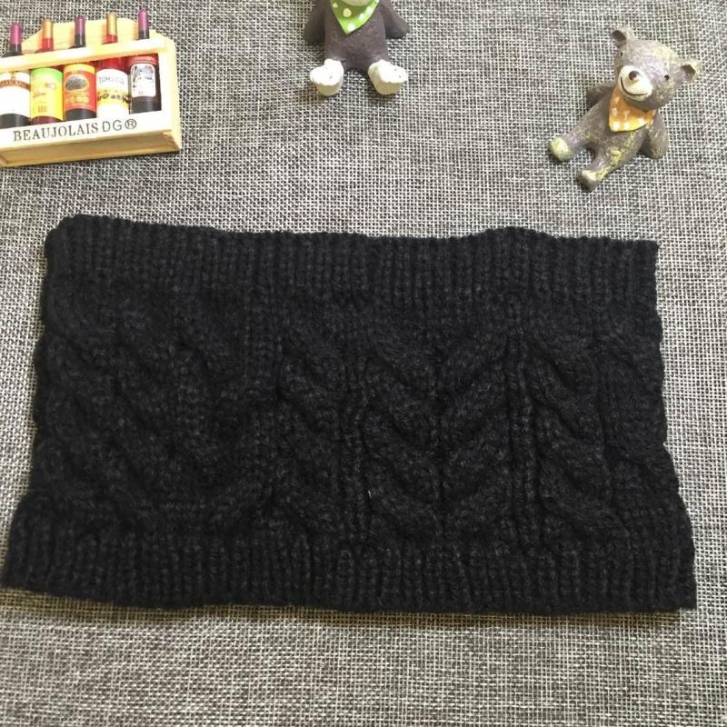 Christmas Gray Winter Turban Knit Headband Ladies