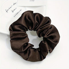 10pcs Satin Scrunchies For Thick Hair Elastic Hair Ties Set