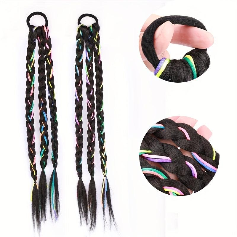 Colorful Ribbon Wig Braid Hair Tie Hippie Style Hair Accessories