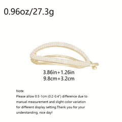 Rhinestone Ponytail Hair Clip Barrette Claw Accessory for Women and Girls