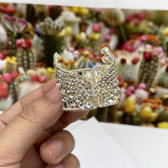 Rhinestone Ponytail Hair Clip Barrette Claw Accessory for Women and Girls