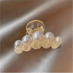Faux Pearl Hair Claw Back Ponytail Clip Side Clip Hair Accessories