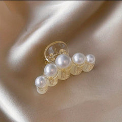 Faux Pearl Hair Claw Back Ponytail Clip Side Clip Hair Accessories