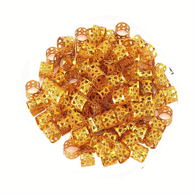 100pcs Dreadlocks Beads Hair Braid Rings Clips Colorful Dreadlocks Hair Ring