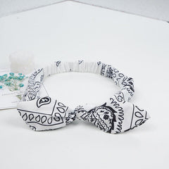 Vintage Solid Print Headbands Soft Elastic Hairbands Bandanas Hair Ac