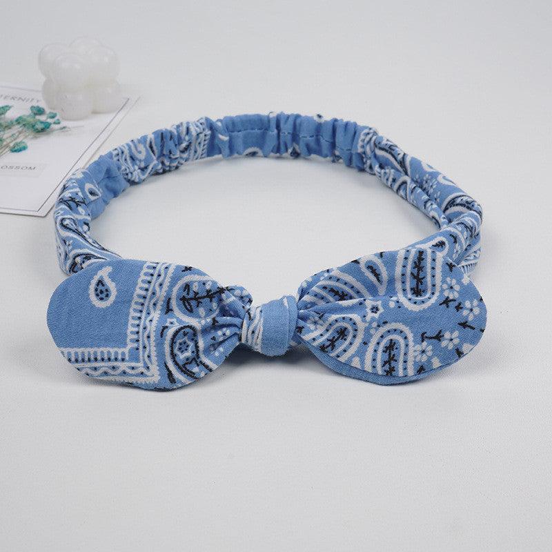 Vintage Solid Print Headbands Soft Elastic Hairbands Bandanas Hair Ac