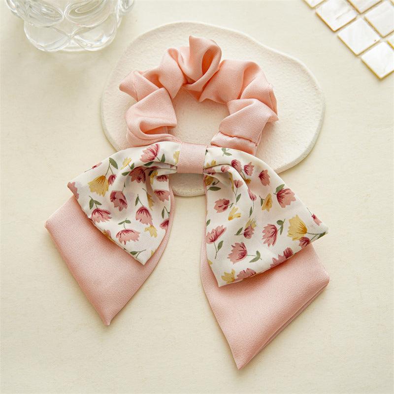 Boho Floral Scarf Scrunchies Hair Ribbons Hair Ties