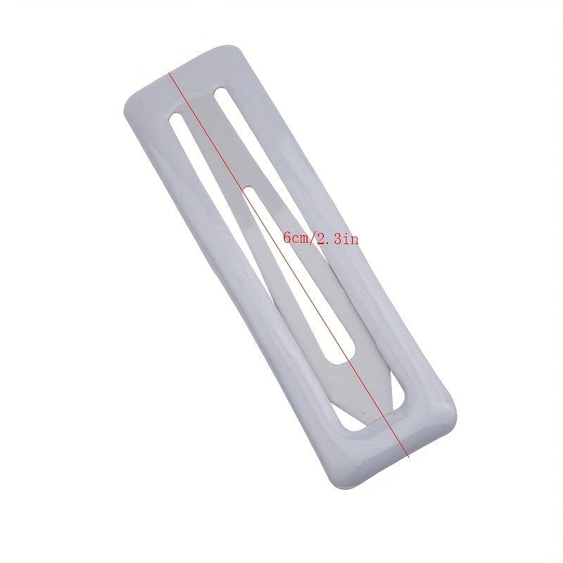 10pcs Minimalist Solid Hair Clip Non Slip Hair Accessory