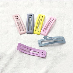 10pcs Minimalist Solid Hair Clip Non Slip Hair Accessory
