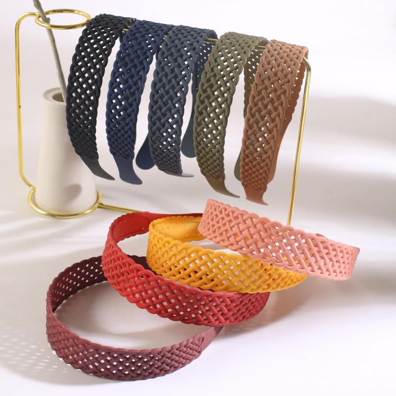 5pcs Frosted Matte Sweet Head Hoop Non slip Wide Brim Headdress