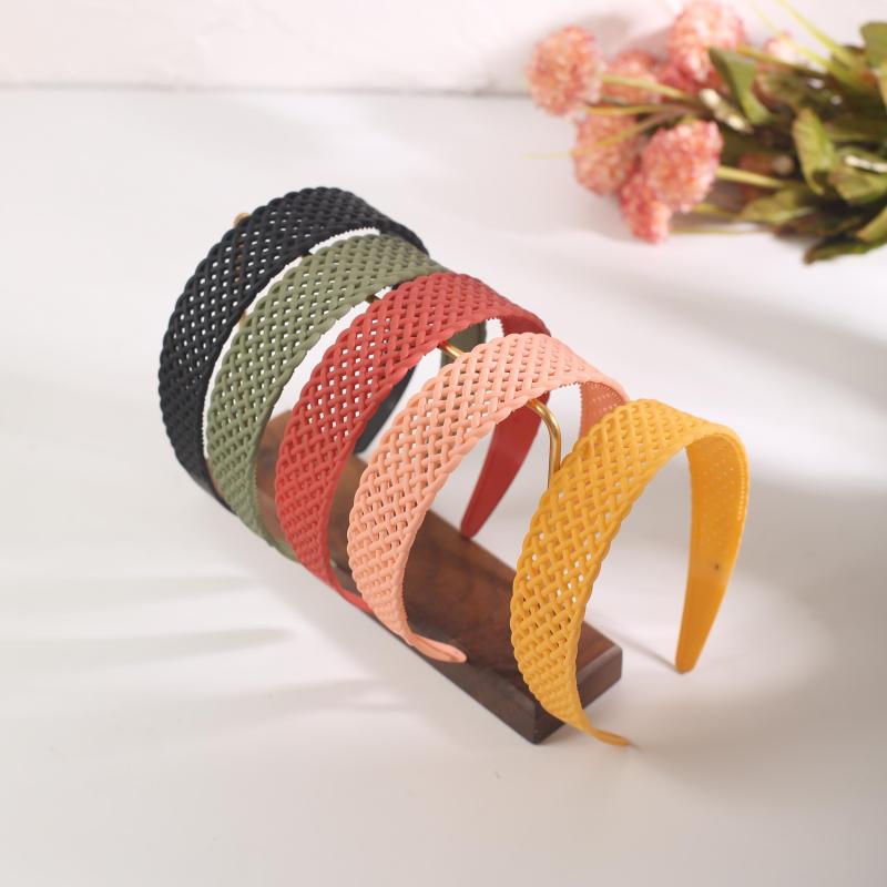 5pcs Frosted Matte Sweet Head Hoop Non slip Wide Brim Headdress