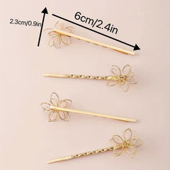 10pcs Flower Hair Clip Bobby Pin Hair Accessories