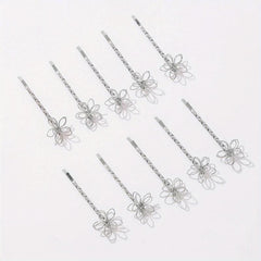 10pcs Flower Hair Clip Bobby Pin Hair Accessories