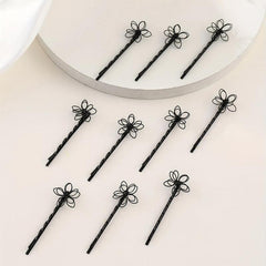 10pcs Flower Hair Clip Bobby Pin Hair Accessories