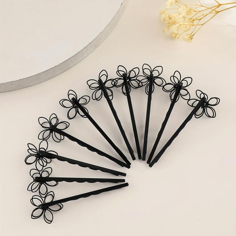 10pcs Flower Hair Clip Bobby Pin Hair Accessories