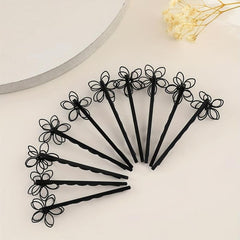 10pcs Flower Hair Clip Bobby Pin Hair Accessories
