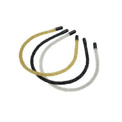 3PCS Crystal Beaded Hair Band Sparkly Headbands