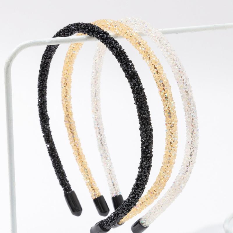 3PCS Crystal Beaded Hair Band Sparkly Headbands