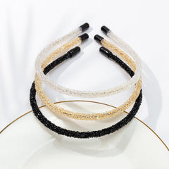 3PCS Crystal Beaded Hair Band Sparkly Headbands