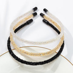 3PCS Crystal Beaded Hair Band Sparkly Headbands