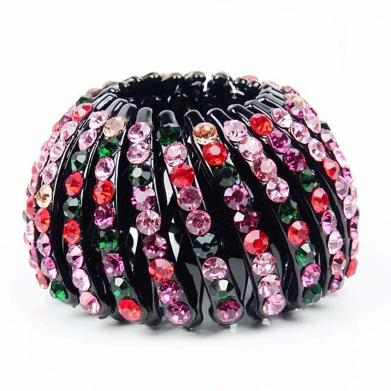 Rhinestone Bird Nest Clip Hair Bun Marker Hair Accessories For Women Girls