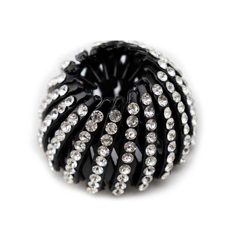 Rhinestone Bird Nest Clip Hair Bun Marker Hair Accessories For Women Girls