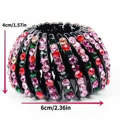 Rhinestone Bird Nest Clip Hair Bun Marker Hair Accessories For Women Girls