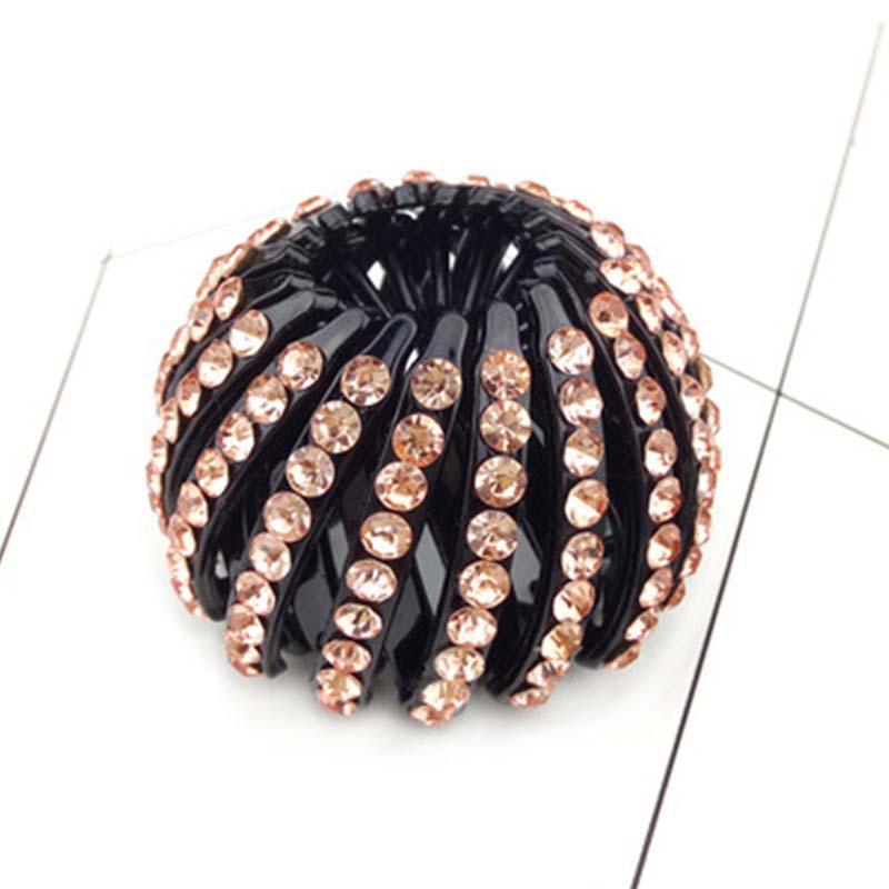 Rhinestone Bird Nest Clip Hair Bun Marker Hair Accessories For Women Girls
