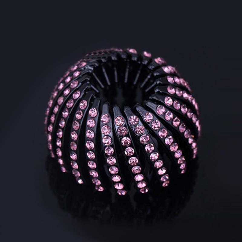Rhinestone Bird Nest Clip Hair Bun Marker Hair Accessories For Women Girls
