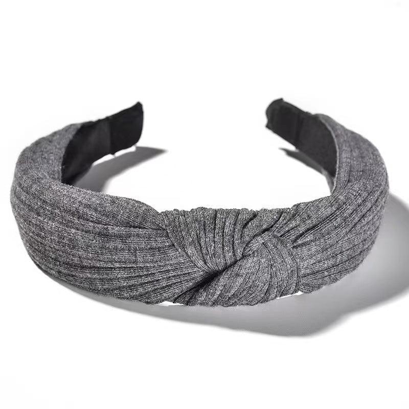 Knotted Hairband Knitted Fabric Headband Yoga Running Workout Hair Accessories
