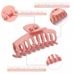 5pcs Large Claw Hair Clips No Slip Strong Hold Big Hair Claw Banana Hair Clips
