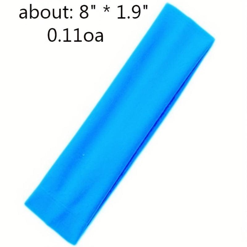 Solid Color Elastic Sporty Hair Band Sweatband
