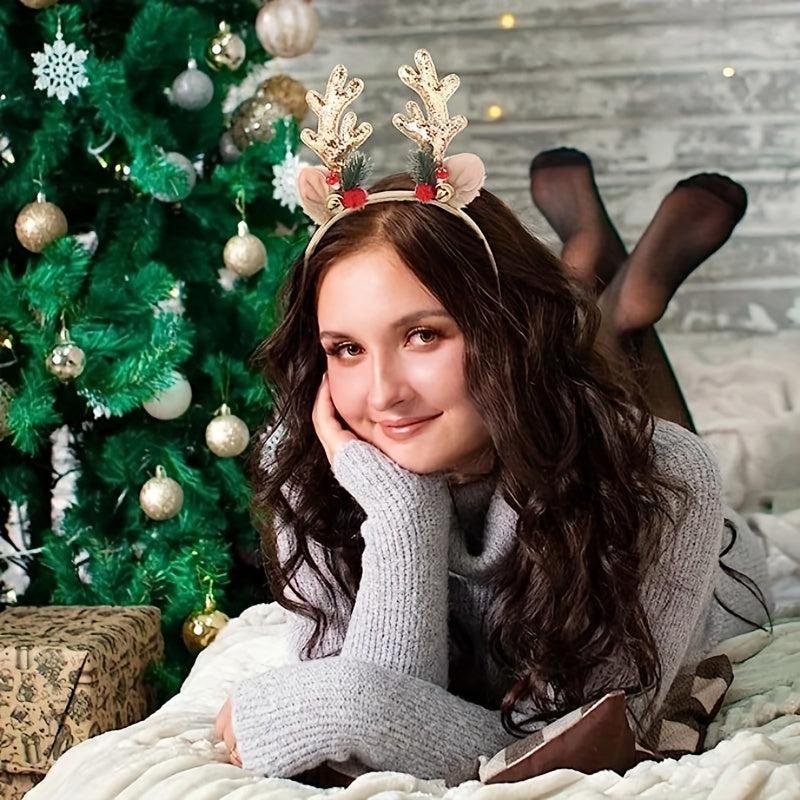 Christmas Antlers Headband Xmas Hair Accessories Gift