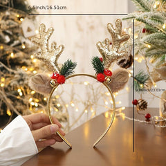 Christmas Antlers Headband Xmas Hair Accessories Gift